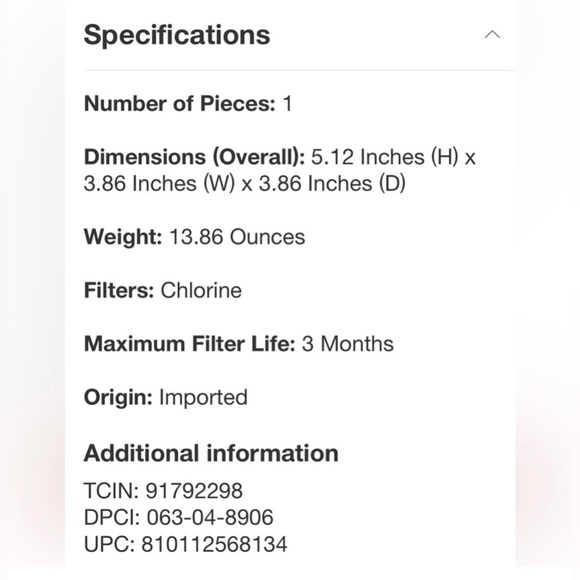 KITSCH Purifying Shower Filter in Chrome NEW Sealed Box - Picture 5 of 9